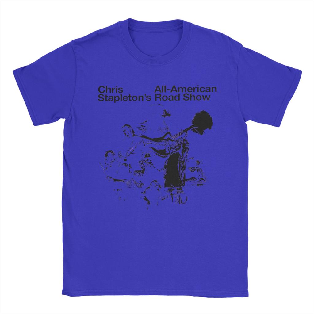 New Arrival Chris Stapletons AllAmerican Road Show Tour T Shirt For Unisex 100 Cotton Tshirts Short Sleeve Tops