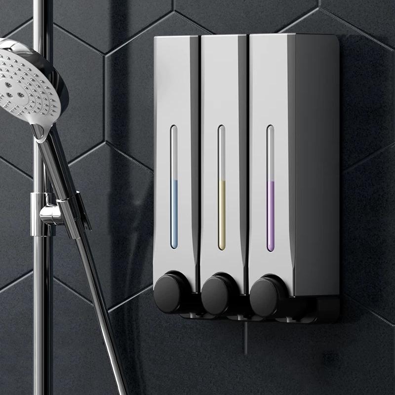 Настенный дозатор мыла и шампуня для ванной комнаты