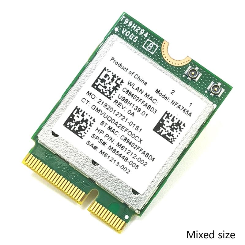 Использованная сетевая карта Wi-Fi 6 NFA765 2400 Мбит/с - Беспроводная карта K, встроенный разъем M.2 2230, протестирована NFA765A