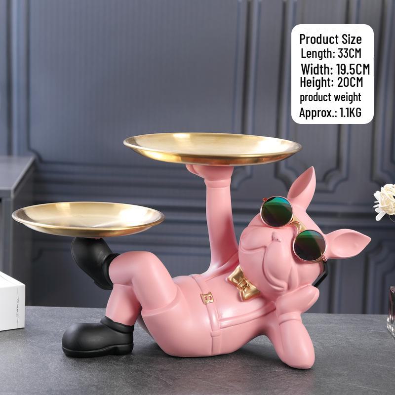 Креативные украшения в виде собаки удачи: Подставка для ключей и конфетница для украшения прихожей или рабочего стола — идеальный подарок на новоселье