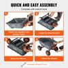 Poly Garden Dump Cart Heavy-duty Yard Carts and Wagons 800 lbs 10" Tires