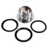 Chrome Pop-Up Gas Cap Set Vented For Softail Dyna Road King FXR 1982-2010