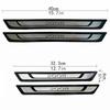 Peugeot 2008 Carbon Fiber Door Sill Protector - Ultra-Thin, Anti-Scratch, Universal Bumper Strip.
