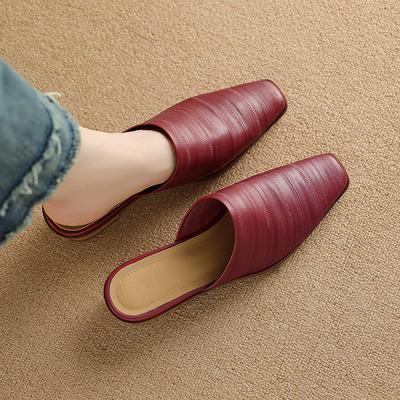 Мода 2025 Новые летние женские шлепанцы Женская обувь Модные мюли Шлепанцы Обувь для женщин Zapatos Mujer Вышивка Женская обувь