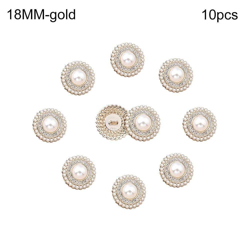 Рукоделие Сделай сам Пуговицы для рубашки Швейные принадлежности Декоративная пуговица Металл Стразы Жемчужные пуговицы