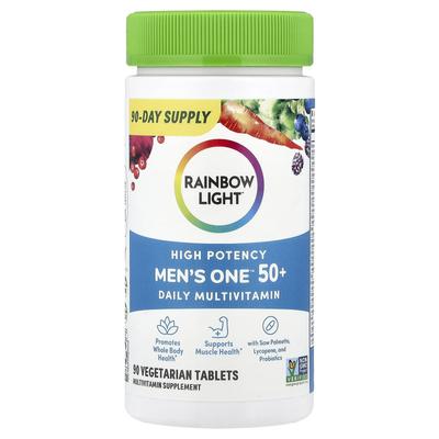 Мужской One™ 50+ Ежедневный Мультивитамин, Высокая Потенция, Вегетарианские Таблетки, 90 Таблеток