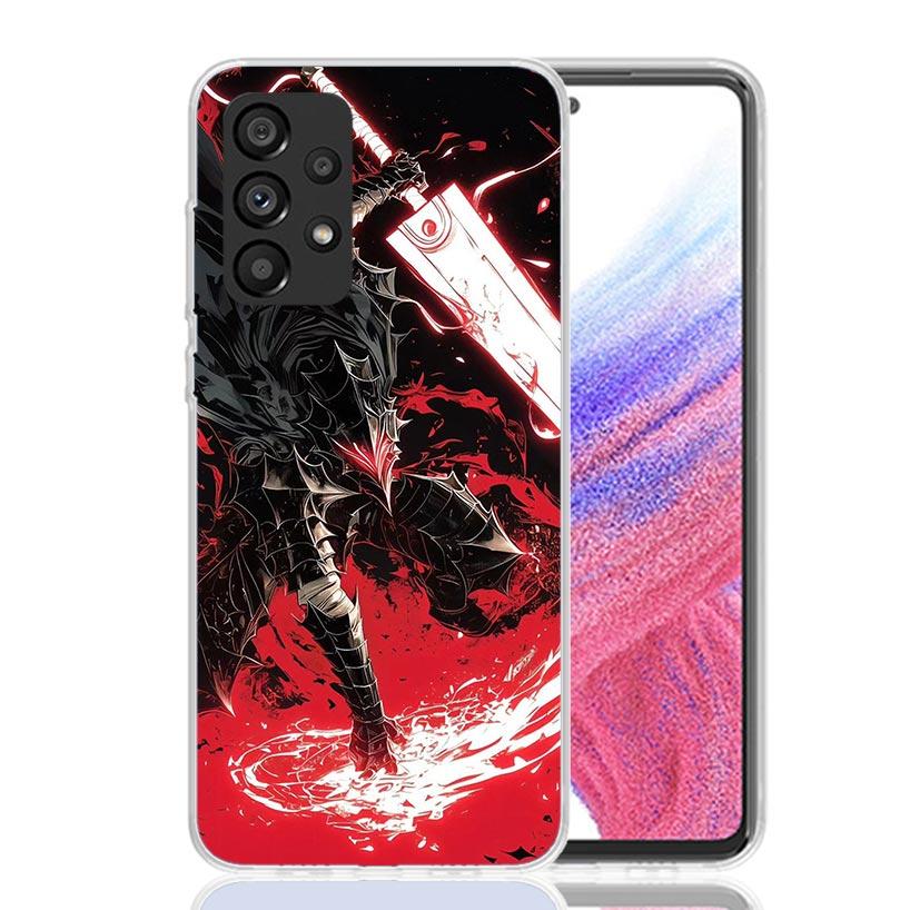 Чехол для телефона с аниме G-Guts B-Berserks для Samsung Galaxy A52 A32 A22 A12 A02S A50S A30S A51 A31 AA71 Note 20 Ultra 10 S10 Plus Gala