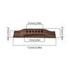 Rosewood Saddles Through Guitar Bridge Acoustic Guitar Wood Rosewood Bridge Pin Saddles Nut Guitar Replacement Part