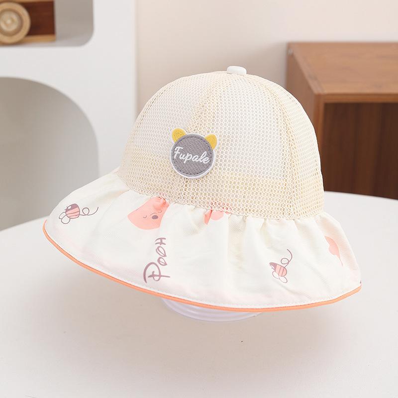 Kids Summer Thin Wide Brim Sun Hat Breathable Mesh Fisherman Cap For Baby Boys Girls Outdoor Travel Shade Bucket Hat