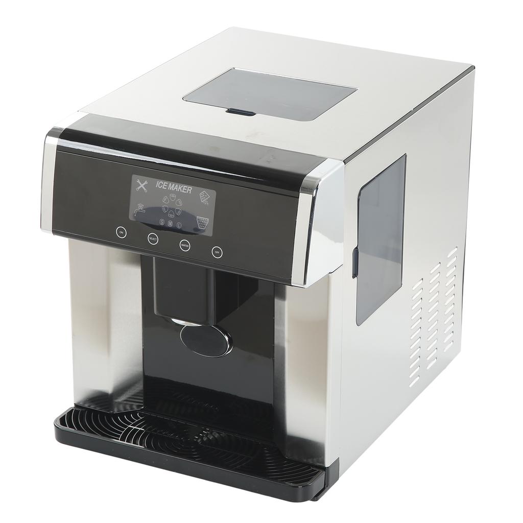 Home Ice Maker Machine 2 In 1 Ice Maker Water Dispenser LCD Touch Display Ice Maker Countertop US