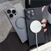 Противоударный магнитный чехол с воздушной подушкой для iPhone 16 15 14 13 12 Pro Max Plus Защита стеклянной линзы Простая силиконовая крышка Magsafe