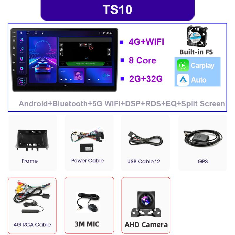 Srnubi Android14 UIS7865 Wireless Carplay& Auto For Renault Megane 3 2008-2014 Car Radio Multimedia Stereo GPS Bluetooth5.0 FM