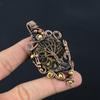 Attractive Ammonite Fossil Gemstone Handmade Copper Wire Wrap Jewelry Pendant For Her