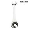 1pc 8-19mm Tubing Ratchet Wrench Spanner Combination Wrench Flex-head Metric Oil Flexible Open End Wrenches Tools
