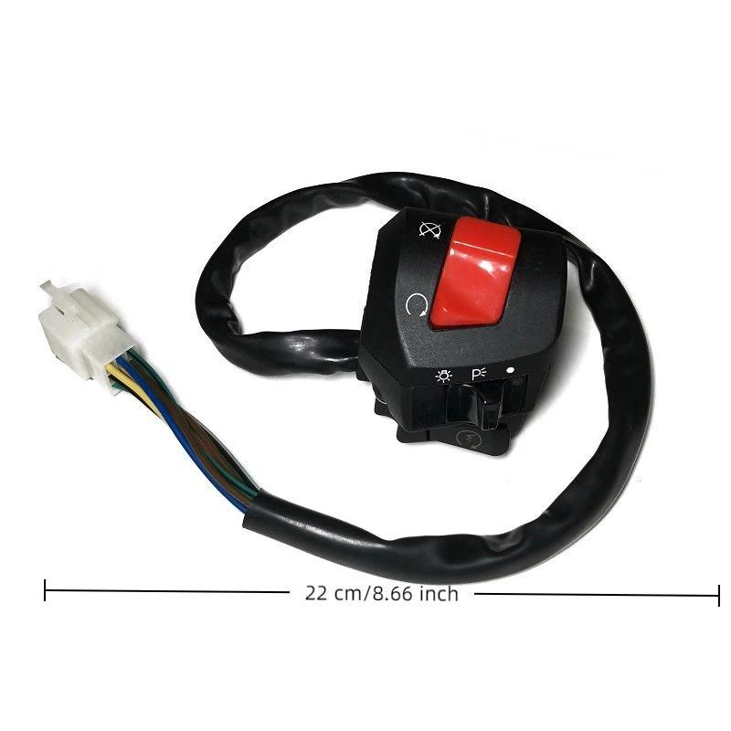 22Mm Motorcycle Handle Bar Left Right Switches Horn Turn Signal Headlight Electric Start Handlebar Controller Switch