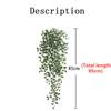 Artificial Leaf Plant Fake Flowers Vines Leaf Wall Hanging Outdoor Garden Home Decoration Plastic Green Plant Ivy