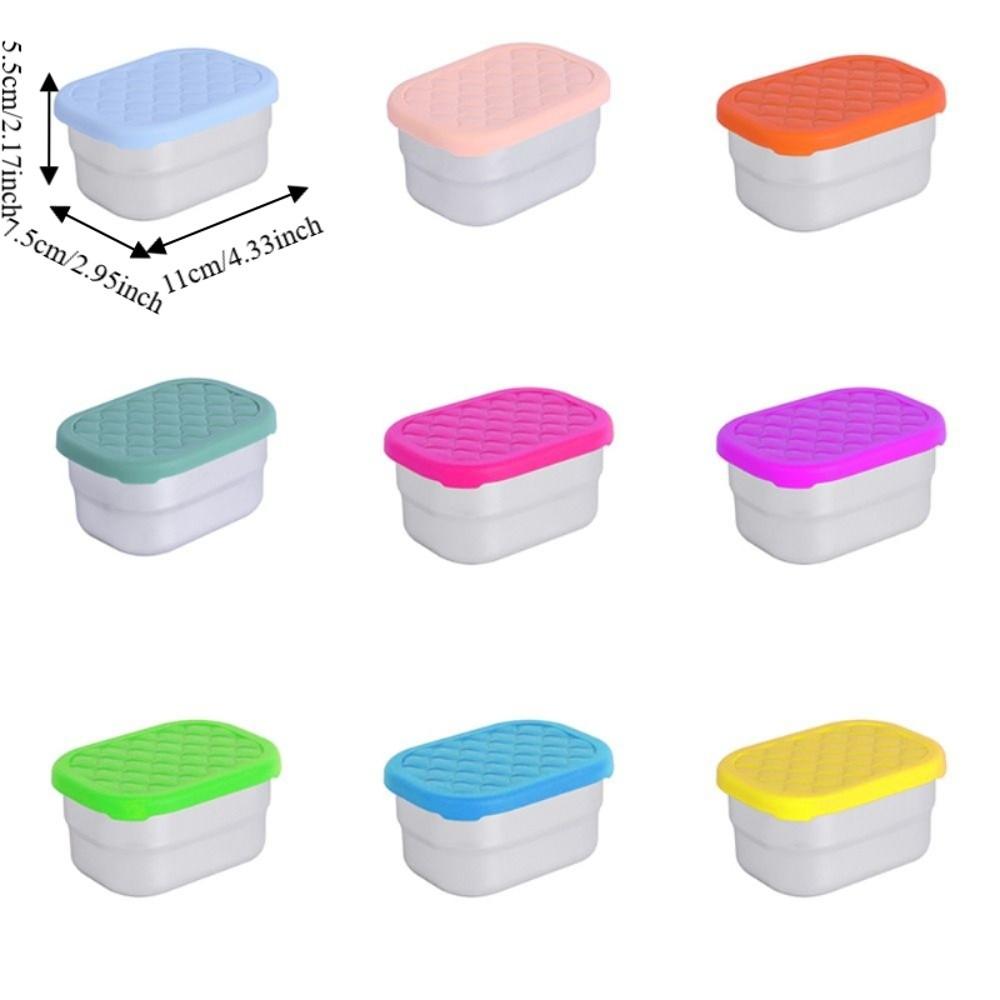 230ML 304 Stainless Steel Snack Container Sealed Lunch Fresh Keeping Box Outdoor