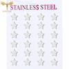 Набор из 12 пар серег-гвоздиков для женщин, геометрические треугольники, звезды, круглые, кресты, сердца, пирсинг, нержавеющая сталь, циркон, перепродажа