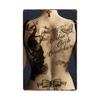 Tattoo Girl Pin Up Tin Sign Metal Plaque Tattoo Studio Shop Decoration Wall Vintage Art Painting Poster 20x30cm