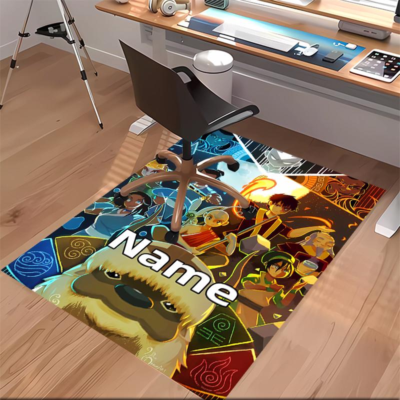 Custom personalization Avatar The Last Airbender Print Area Rug - Soft, Washable Non-Slip Indoor Mat,Living Room,Home&Office Decorative Rug