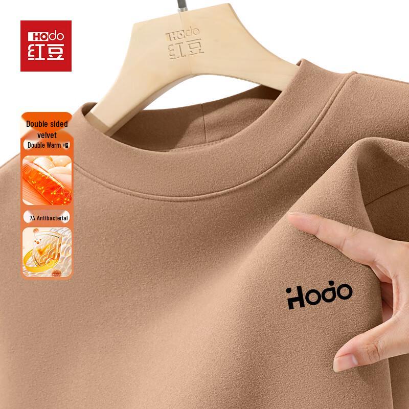 Мужская термофутболка Hodo с подкладкой из флиса De Velvet, с полувысоким воротником, с длинным рукавом, базовый слой