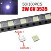 2W 6V 3535 TV Backlight LED For SMD Diode Cool White LCD 150lm Lamp Bead Chip