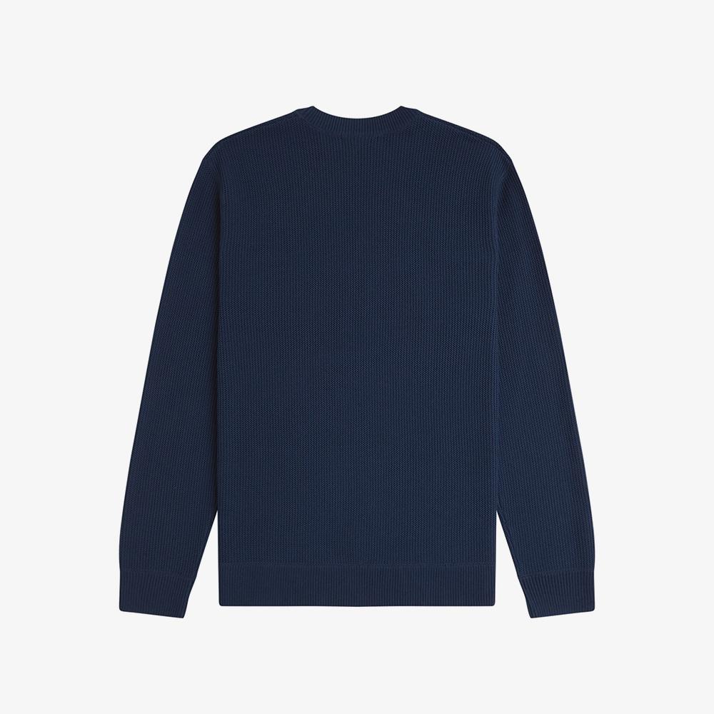 FRED PERRY [Sport] Textured Knit - Tennis Blue Afpm2612318-X86
