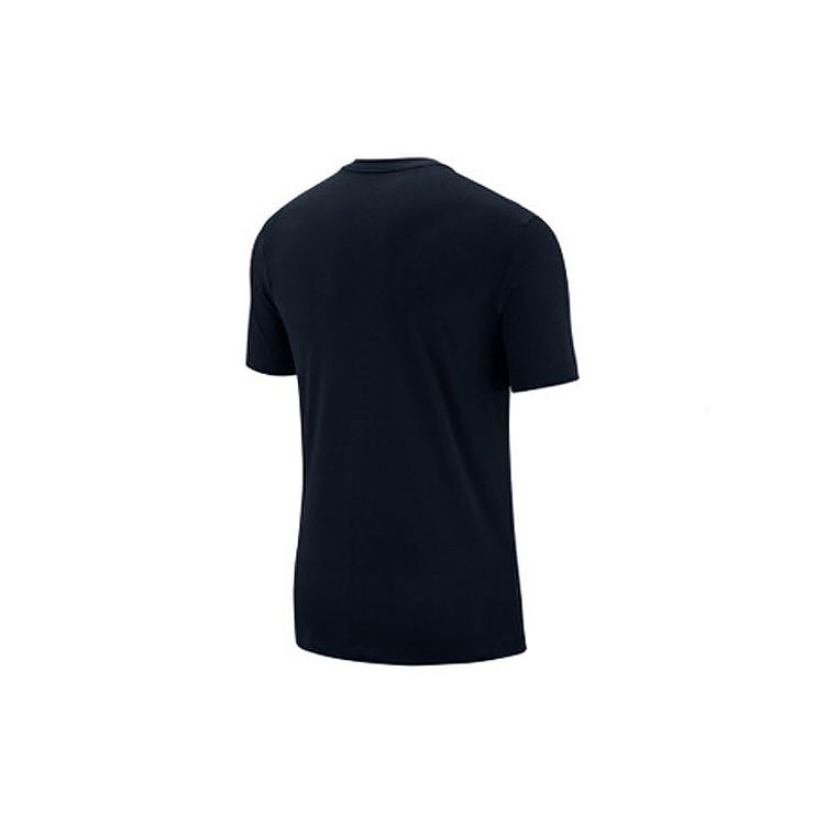 Nike Футболка Seasonal Statement 6 с большим логотипом Dri-Fit, трикотажная, с круглым вырезом и коротким рукавом, мужские топы, черная BQ0691-010