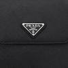 Prada Кожаная сумка-чехол Saffiano для мобильного телефона, унисекс, черная 2ZH068-053-F0002