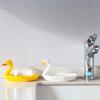 Cartoon Animal Duck Ceramic Soap Dish Cute Drain Storage Rack Portable Soap Holder  Hand Wash Table
