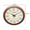 Настенные часы Victoria 30 см, винтажный стиль с золотистыми рамками, коричневая деревянная рамка, коллекция 1792