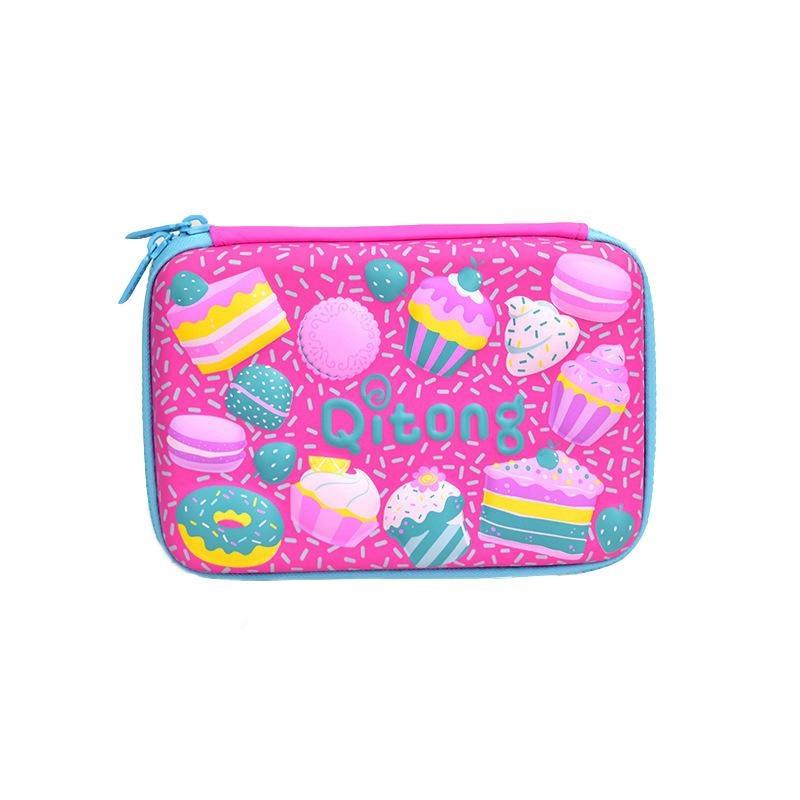 Креативный 3D тиснение большой вместимости квадратный пенал канцелярская коробка высококачественная многофункциональная сумка для хранения канцелярских принадлежностей подарок для детей