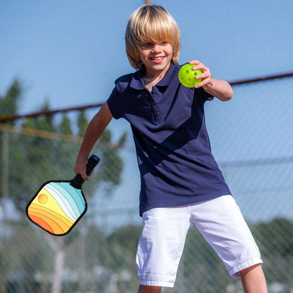 Набор ракеток для пиклбола PATIKIL, одобренная USAPA, ракетка для пиклбола с покрытием из стекловолокна и мягкой рукояткой, 2 ракетки, 4 мяча для пиклбола, 1 сумка для переноски для мужчин