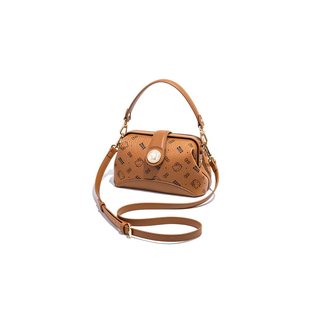 New Sanrio HelloKitty Hello Kitty PU Shoulder Bag, Crossbody Bag, Handbag Regular Women's Pink/Brown/Milk Tea SHHF41585