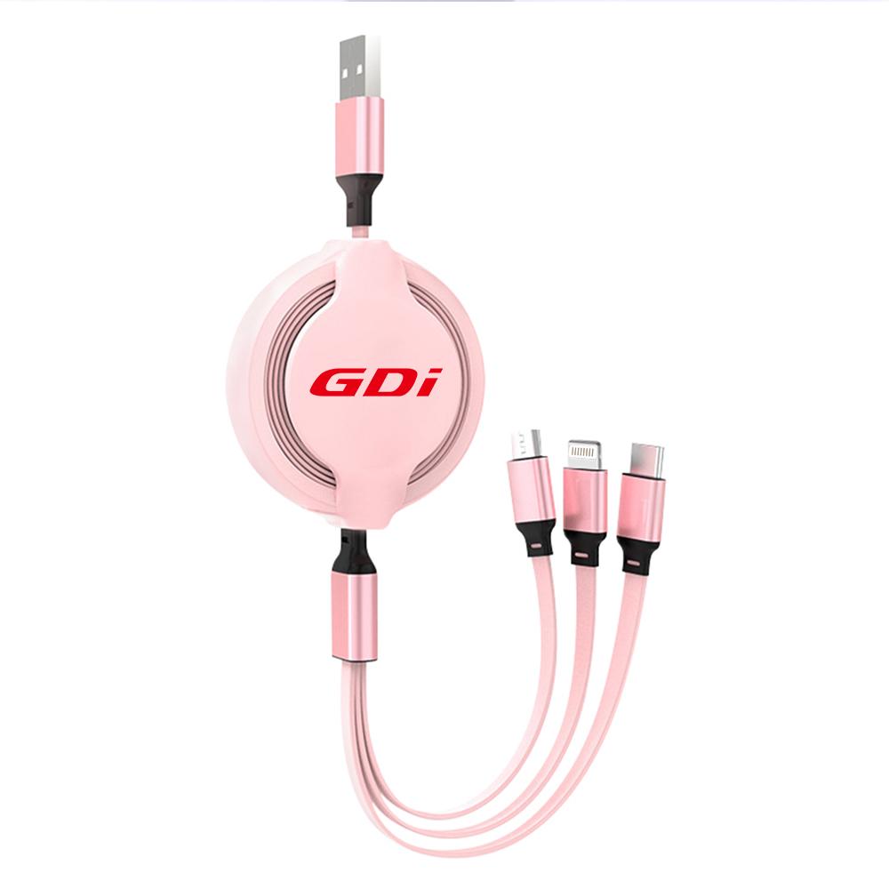 Fast Charing Data Cable Multifunctional USB Cord Car Badge Charger Tool Accessories For Hyundai GDI I10 I20 I30 IX20 IX35 Tucson