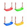 Flying Toy Garden Swing Kids Hanging Seat Toys with Height Adjustable Ropes Indoor Outdoor Toys Rainbow Curved Board Kids Swing