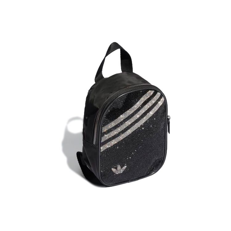 Adidas Originals Multi-Functional Classic Three Stripes Mini Backpack Unisex Backpacks Black H09137