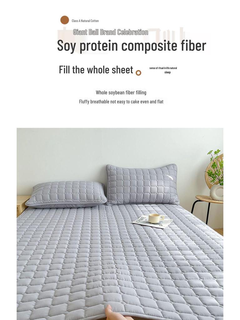 Стеганый наматрасник - Летний топпер для дома, спальни, отеля и односпальных кроватей для студентов