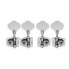 Musiclily Basic L2+ R2 Open Gear Bass Tuners for 4-String Ibanez-Style Electric Basses, Chrome
