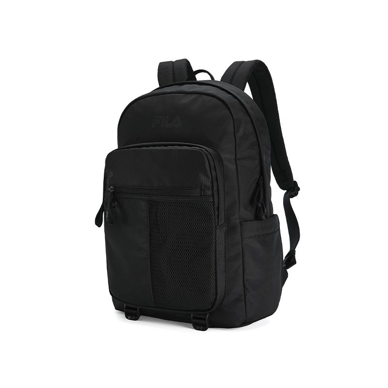 FILA Original Fashion Casual Versatile Fabric Backpack Unisex backpack Black F13U639136FBK