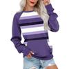 Womens Long Sleeve Sweatshirt Casual Round Neck Cute Pullover Tops Printing Lightweight Sweatshirt With Pocket