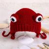 Kids Baby Cute Warm Beanies Cap Hat Lovely Autumn Winter Toddler Soft Frog Shape Children's Knitted Cap Hat For Boy Girl