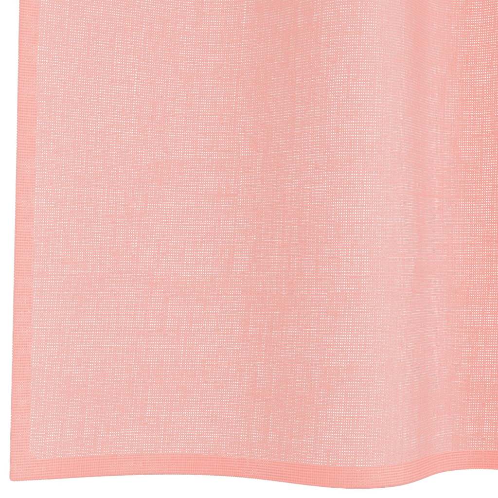 Voile Curtains with Loops 2 pcs Pink 140 x 260 cm