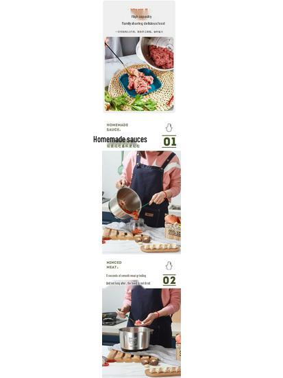 Электрическая мясорубка из нержавеющей стали 304 и многофункциональная кухонная машина для теста, чесночной пасты и измельчения овощей.