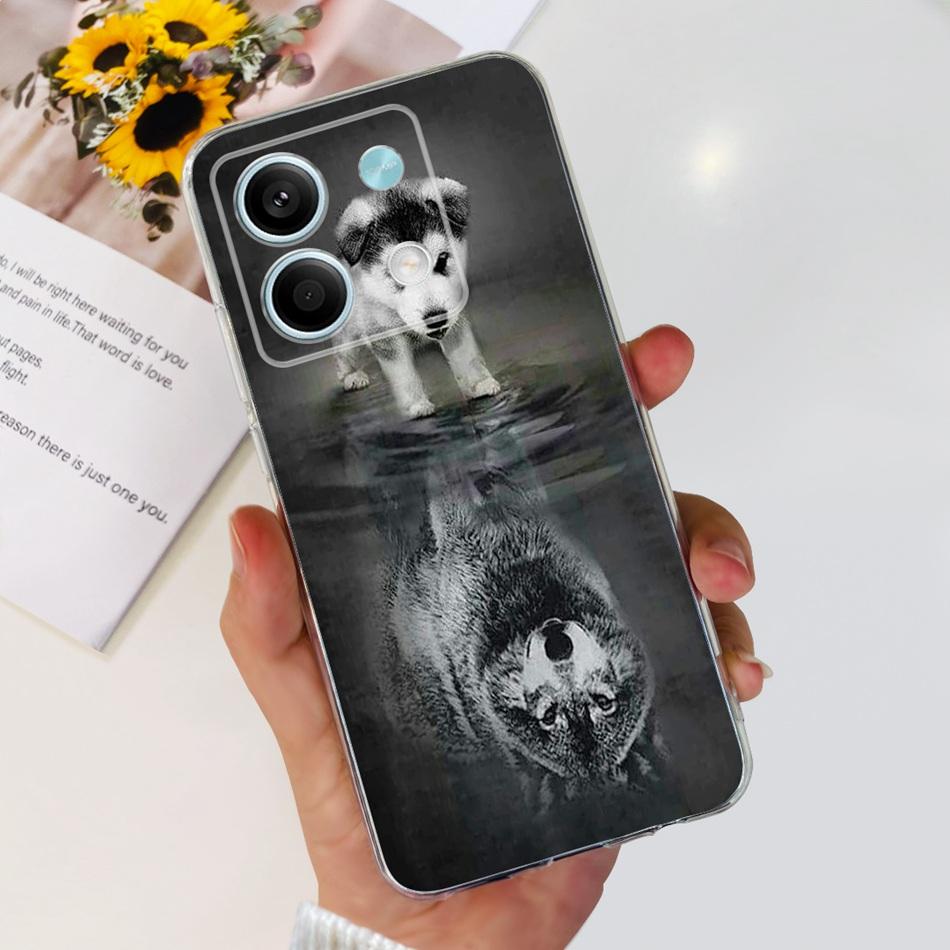 For Xiaomi Redmi Note 13 4G Case Redmi Note 13 Pro 4G Global Cute Soft Silicone TPU Slim Cover For Redmi Note13 13Pro 4G
