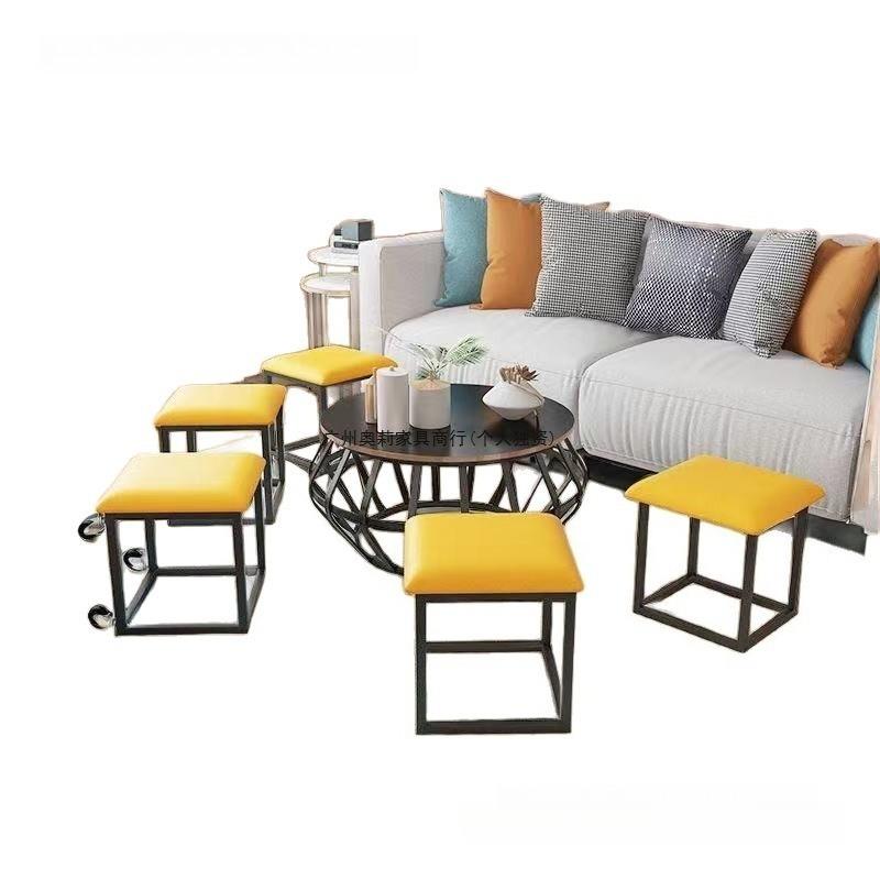 Многофункциональный куб-табурет Рубика - 5-в-1 пуфик с местом для хранения, служит журнальным столиком, скамейкой для столовой и для обуви, в скандинавском стиле, silla