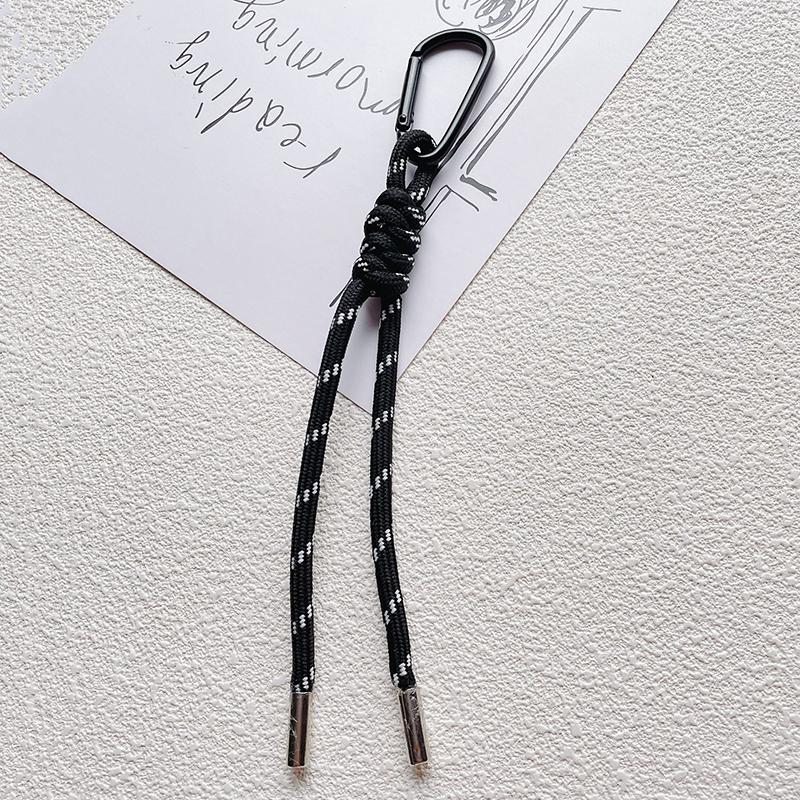 Нейлоновый брелок из плетеной вручную веревки, Y2K мода, подвеска для сумки, украшение, сделай сам, красочная подвеска, подарок