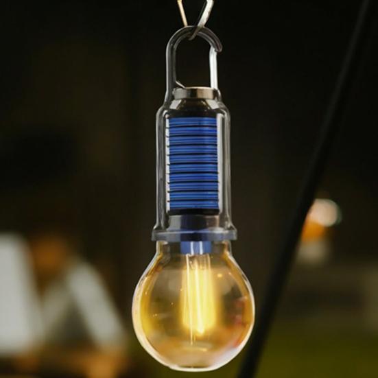 1/2/3Pcs Solar Camping Light 3 Modes Adjustable Waterproof USB Rechargeable Super Bright Outdoor Hiking Tent Hanging Bulb Lamp Emergency Lantern