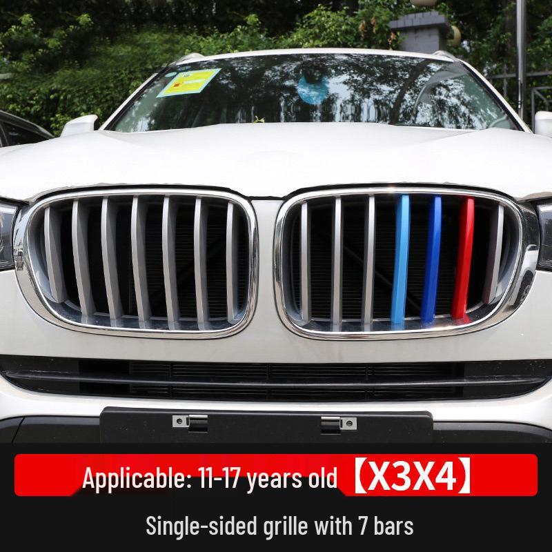 Цветные полоски на решетку радиатора для BMW: Подходит для X1, X3, X4, X5, X6 и серии 5312