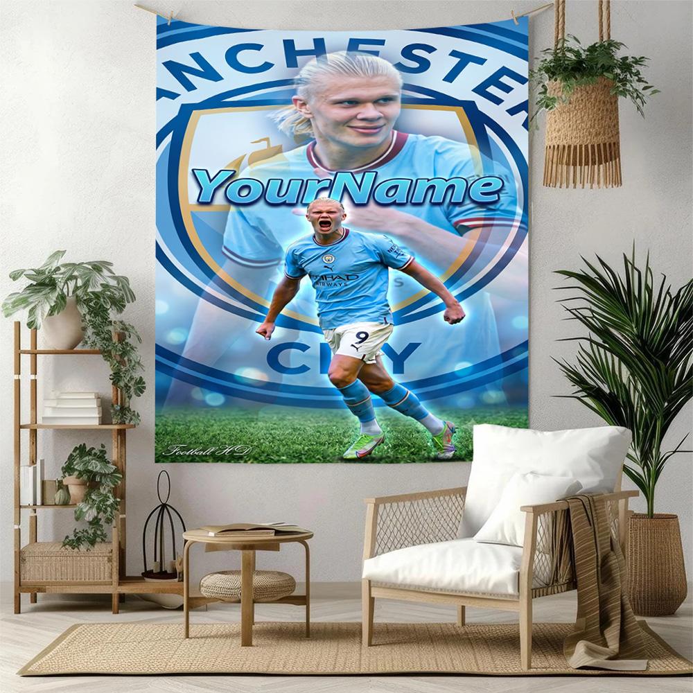 Haaland Custom Your Name Wall Decor Tapestry Art For Pet Memorial Birthdaywedding Party Backdrop Family Gift